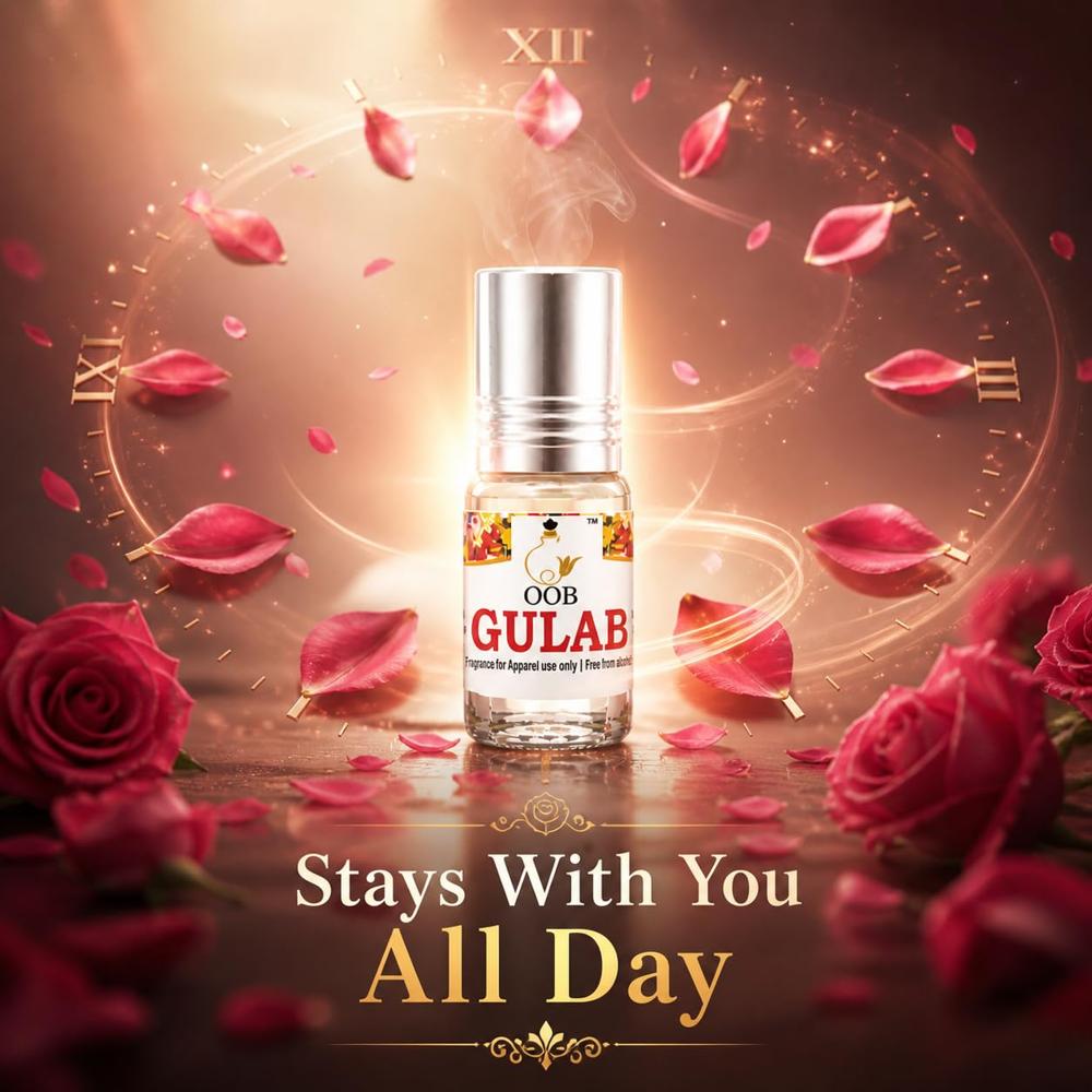 OOB Gulab Attar Pack of 18 Vials (2.5ml each)