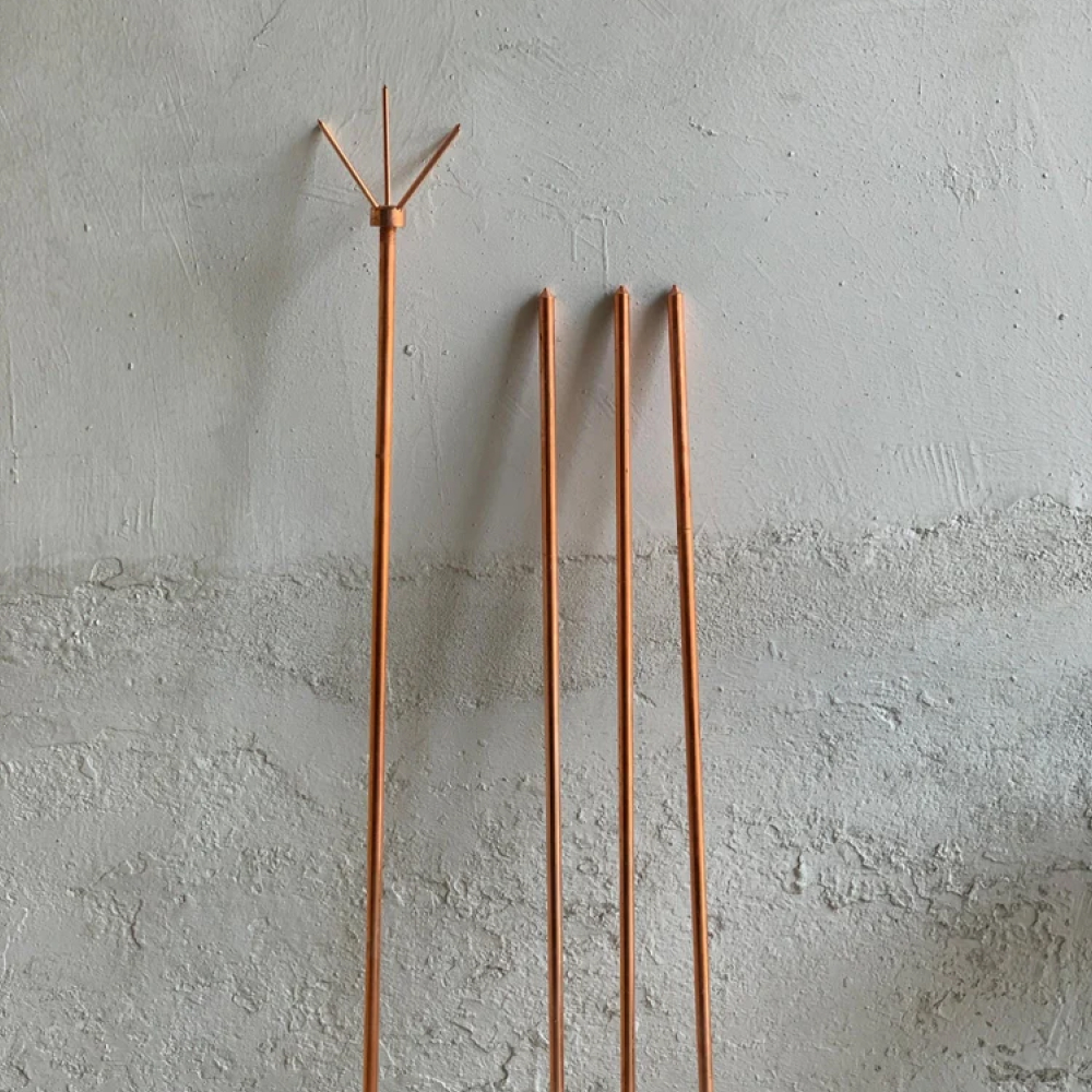 Earthing Kit Multi Spike (1 Mtr) - Color: Reddish-Brown