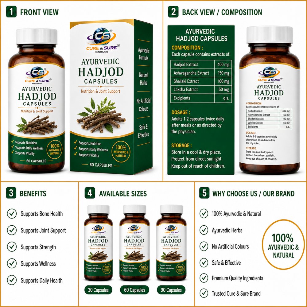 Ayurvedic Hadjod Capsules Third Party Manufacturing