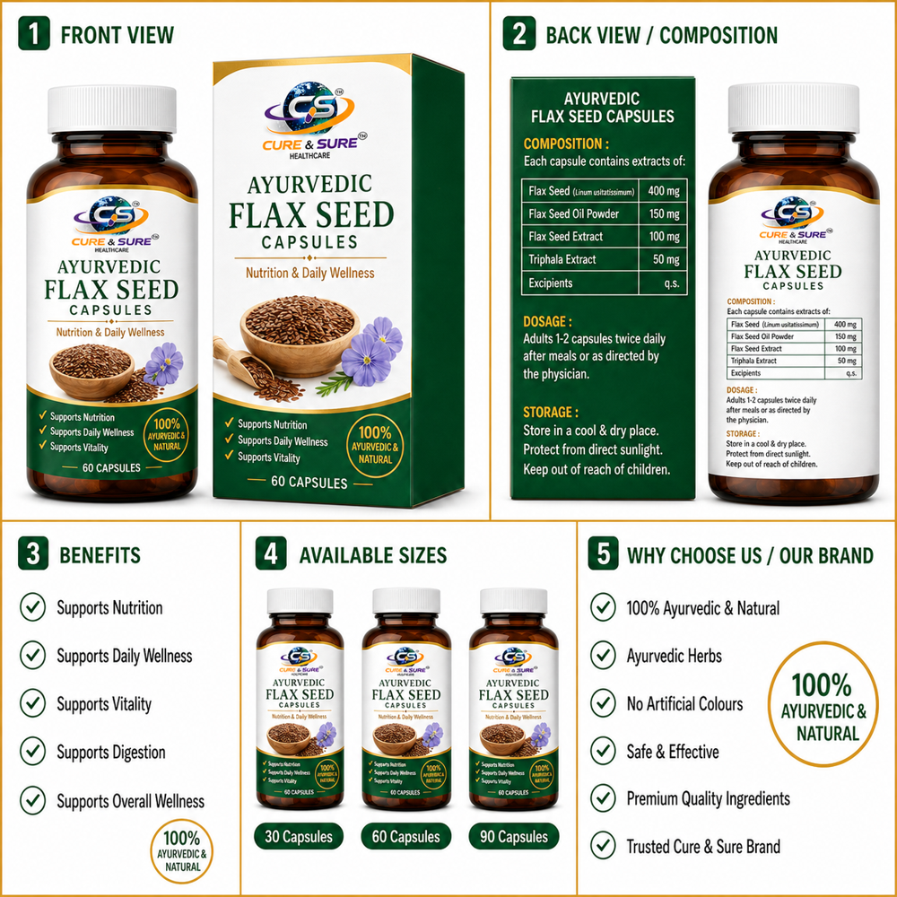Ayurvedic Flax Seed Third Party Manufacturing
