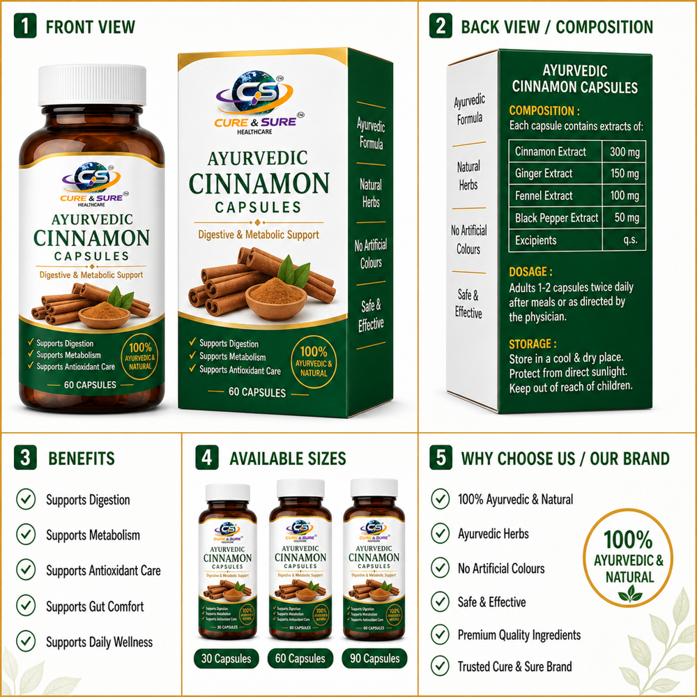 Ayurvedic Cinnamon Capsules Third Party Manufacturing