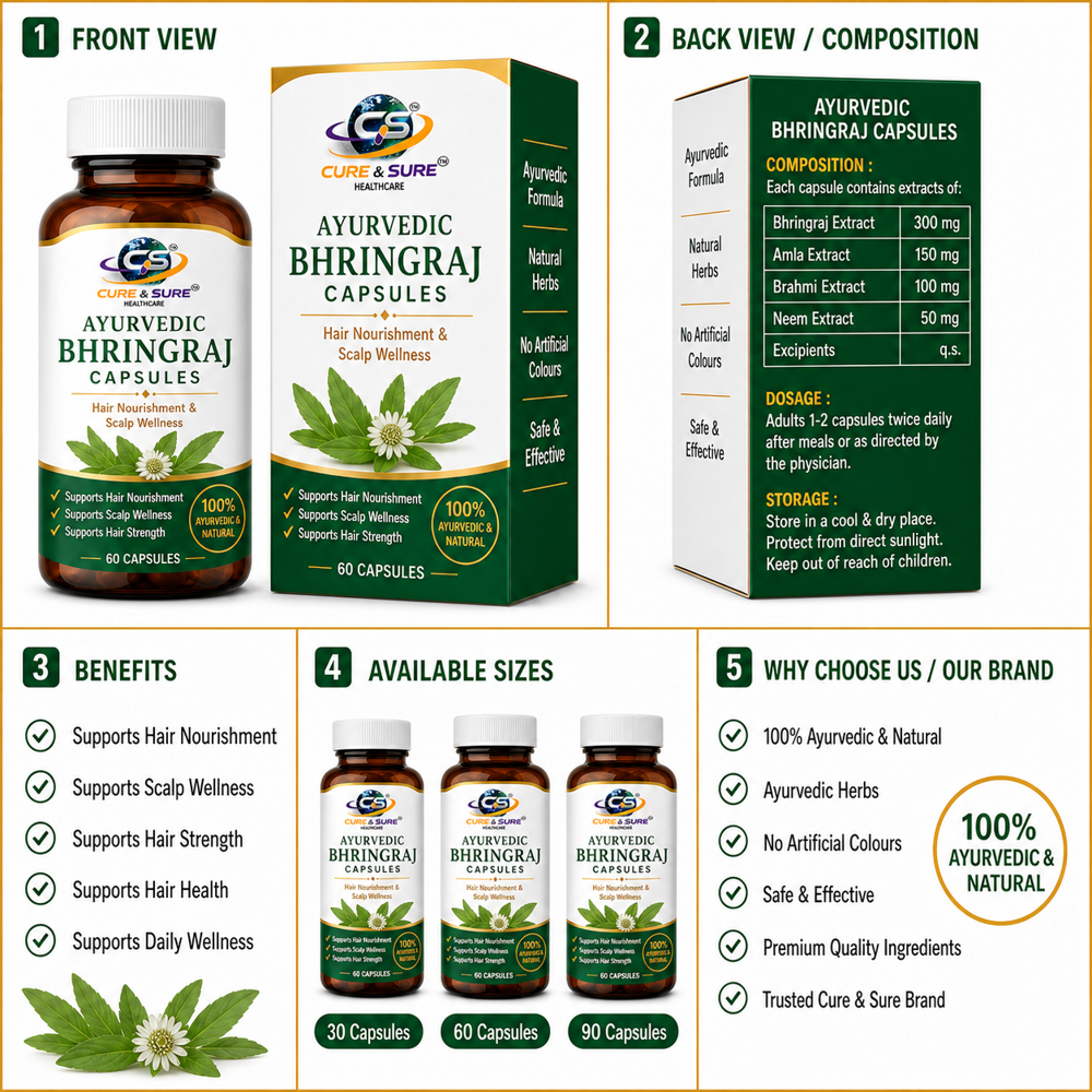 Ayurvedic Bhringraj Capsules Third Party Manufacturing