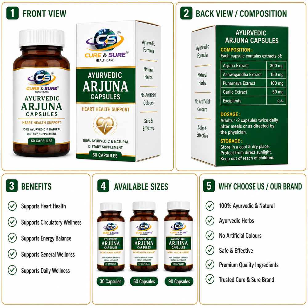 Ayurvedic Arjuna Capsules Third Party Manufacturing