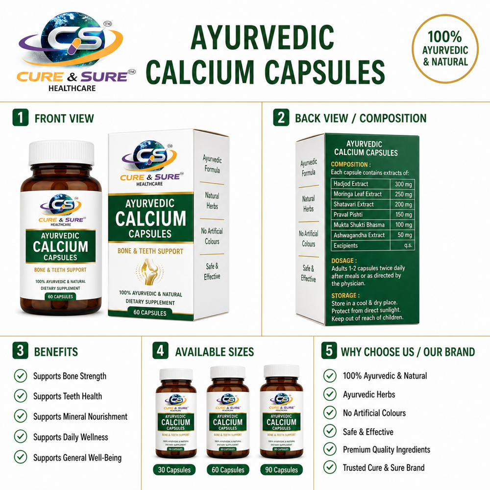 Ayurvedic Calcium Capsules Third Party Manufacturing