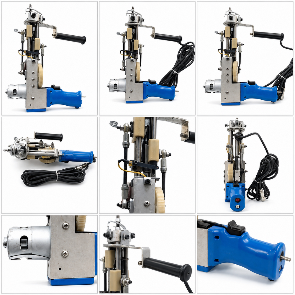 Semi Automatic Carpet Tufting Machine - Color: Blue