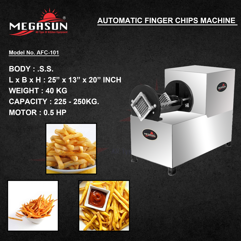 250 Kg Finger Chips Machine