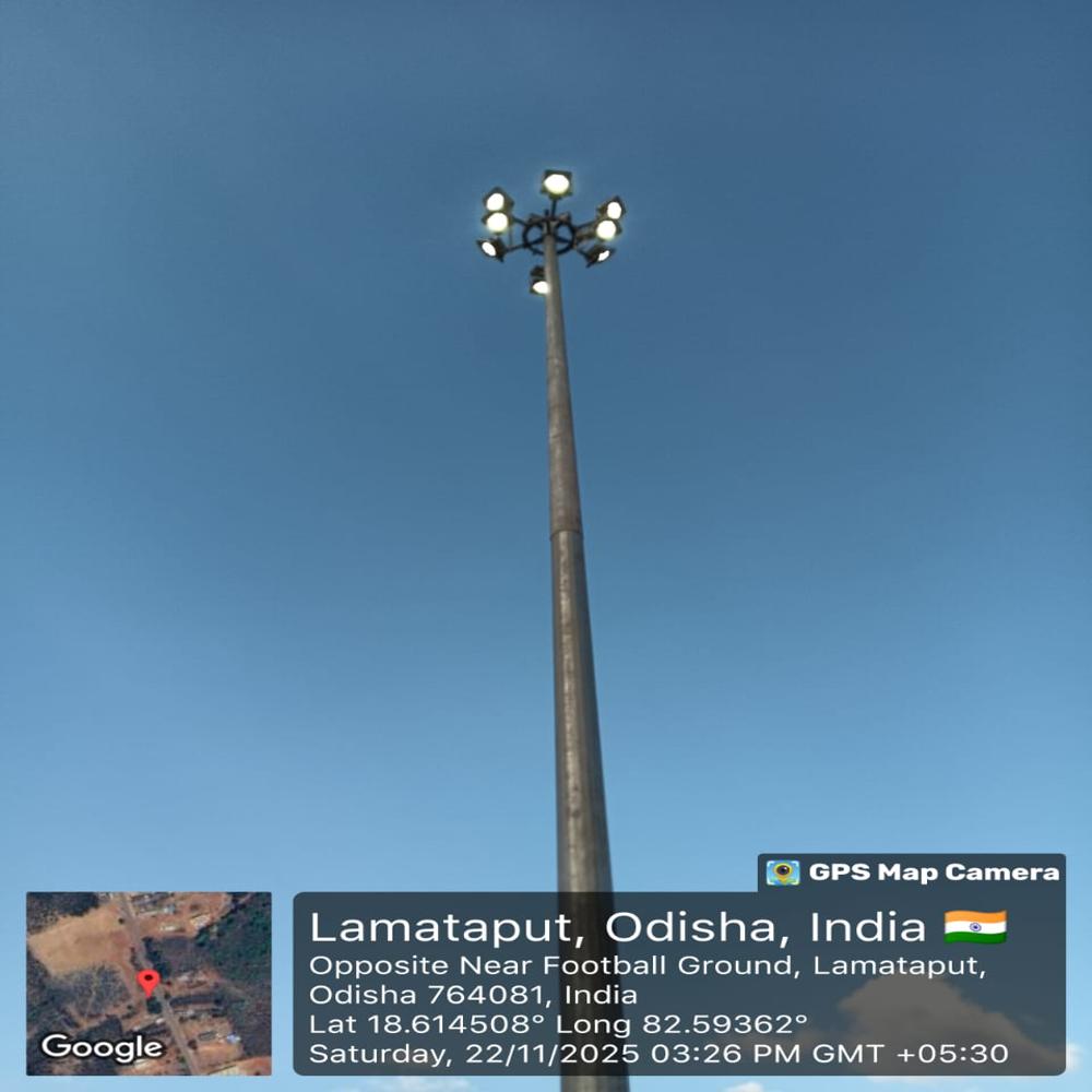 High Mast Pole - Color: Silver