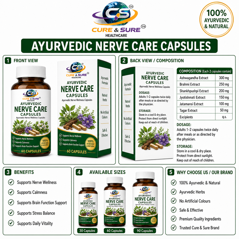Ayurvedic Nerve Care Capsules Third Party Manufacturing