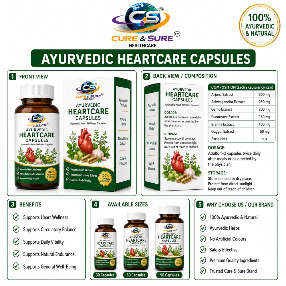 Ayurvedic Heart Care Capsules Third party manufacturing