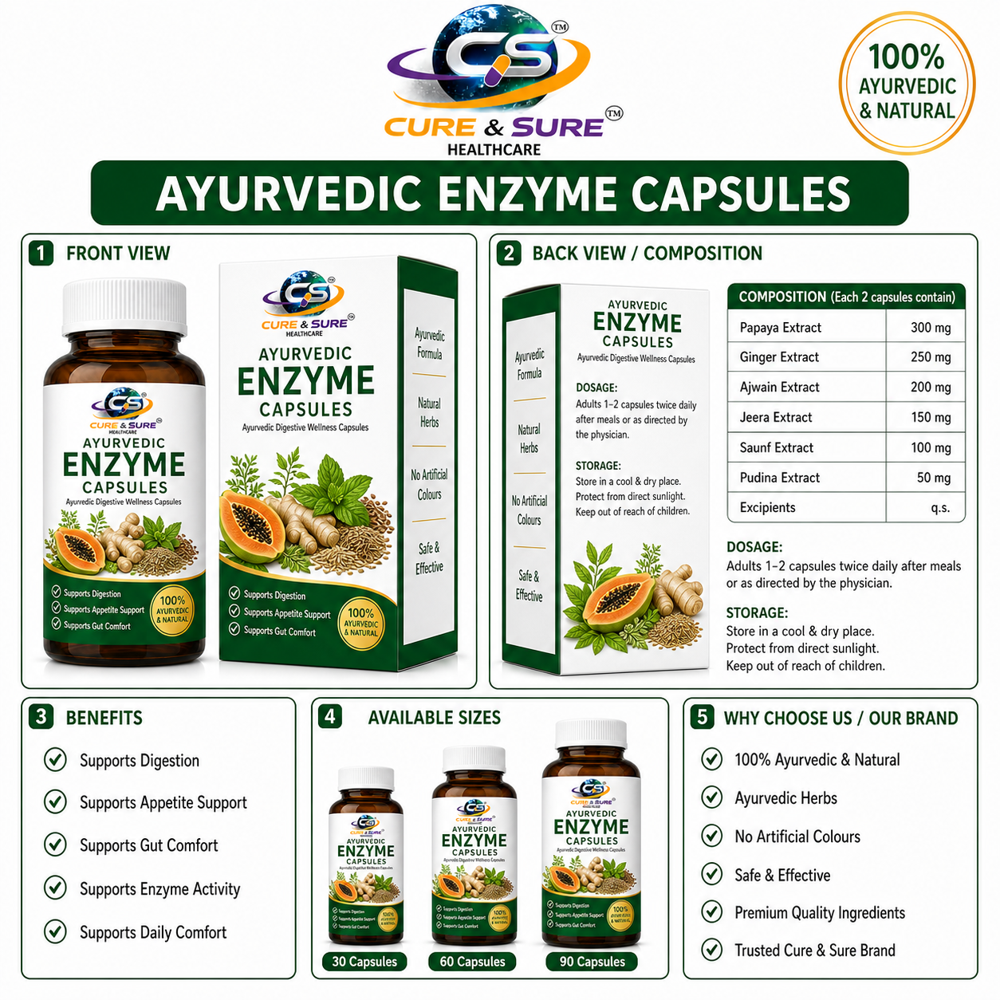 Ayurvedic Enzyme Capsules Third Party Manufacturing