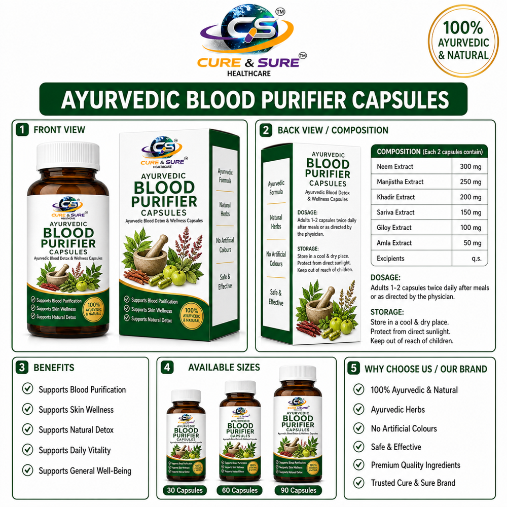 Ayurvedic Blood Purifier Capsules Third Party Manufacturing