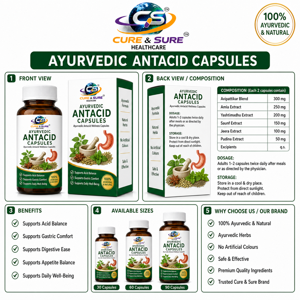 Ayurvedic Antacid Capsules Third Party Manufacturing