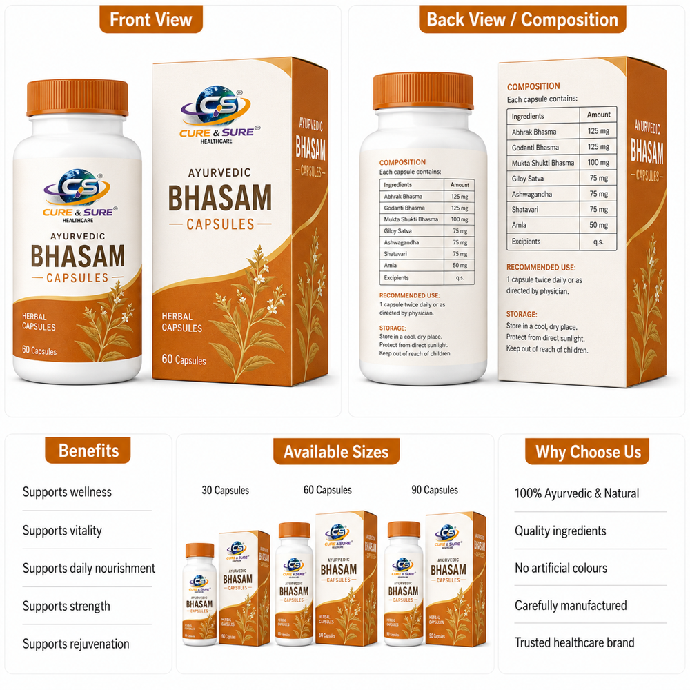 Ayurvedic bhasam capsules Third Party Manufacturing