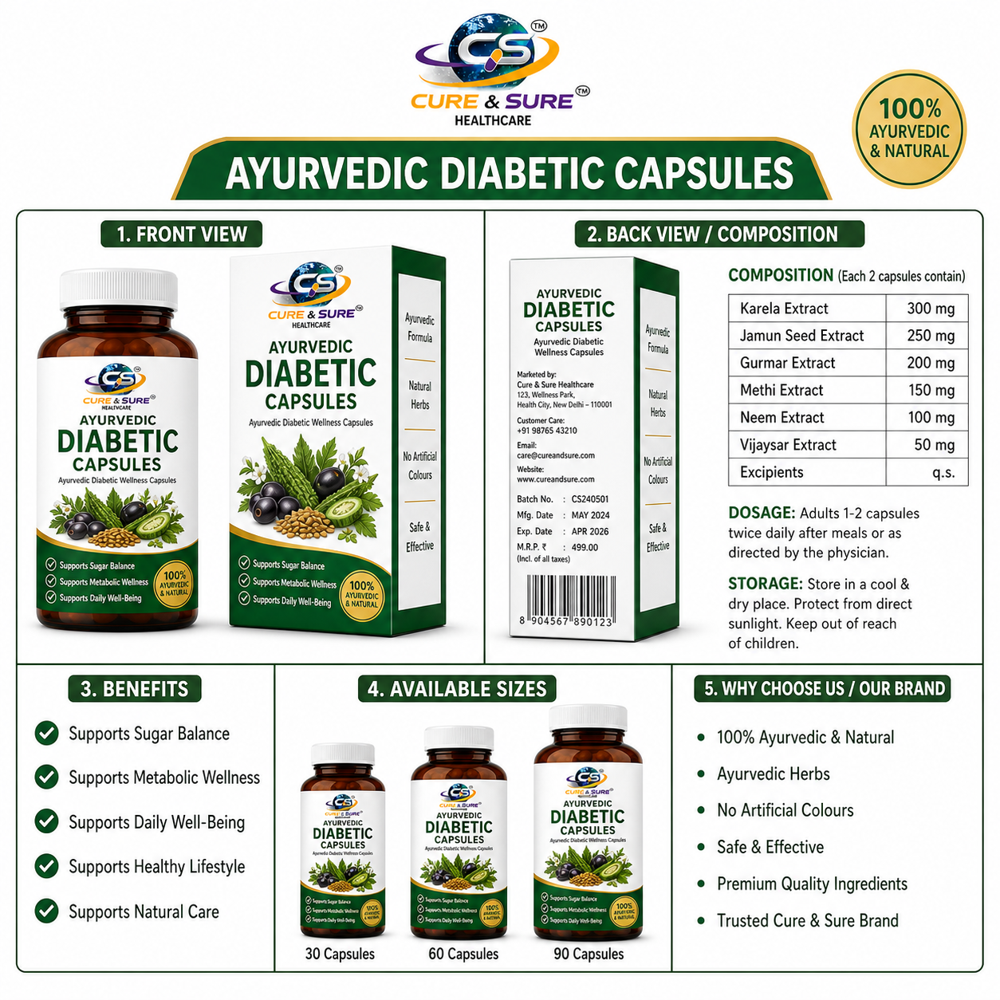 Ayurvedic Diabitis Capsules Third Party Manufacturing