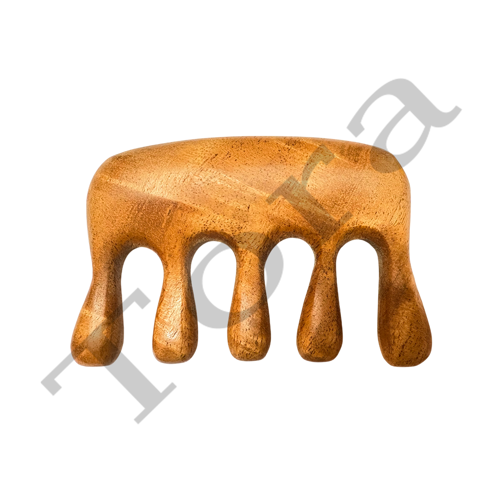 Tora Neem Wooden Massage Comb Export Quality Handmade (TCNC7008)
