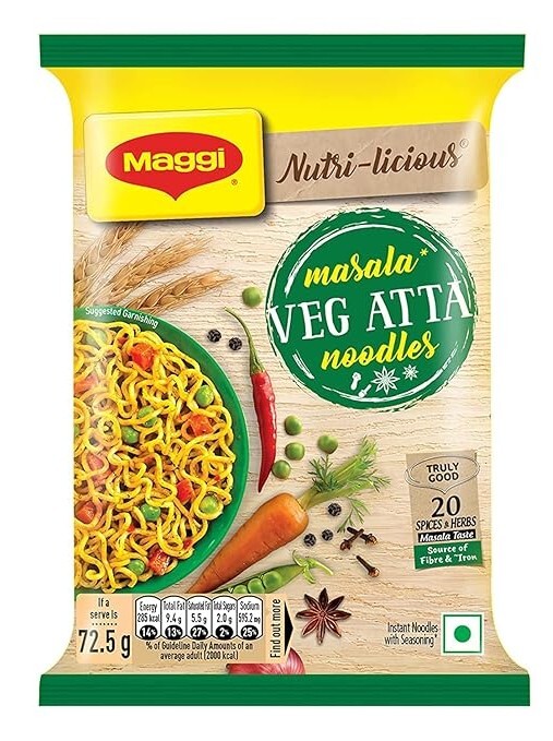 Maggi Masala Veg atta Noodles
