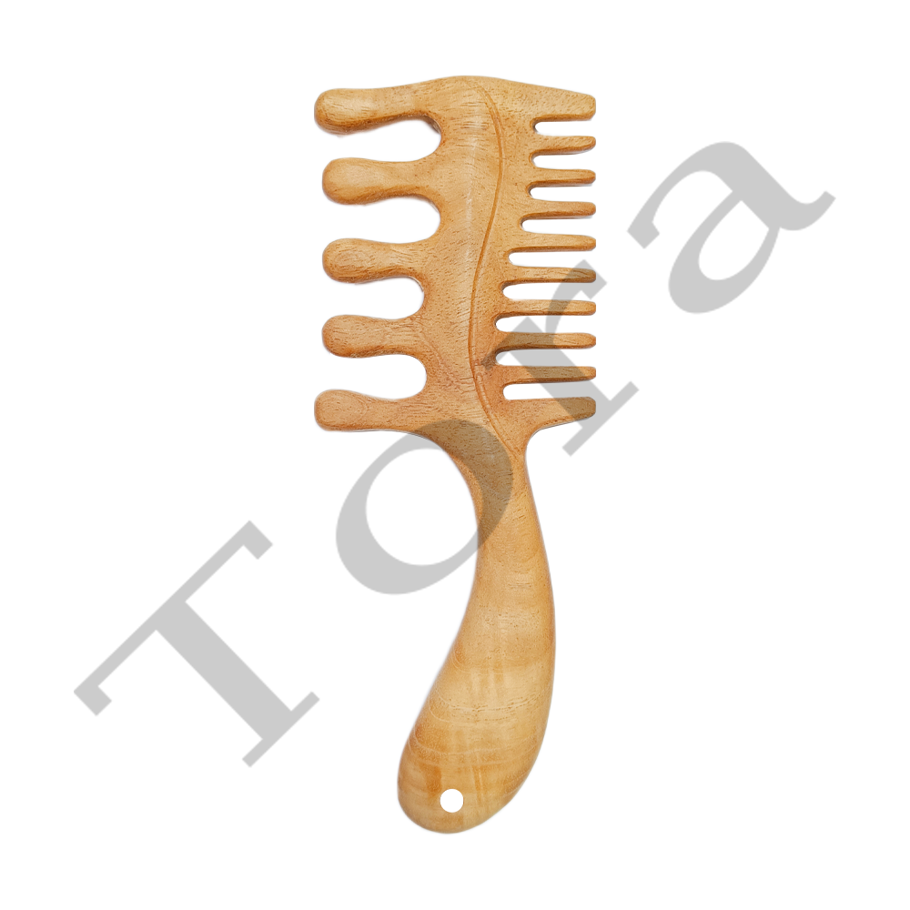 WOODEN MASSAGE NEEM COMB (TCNC7009)