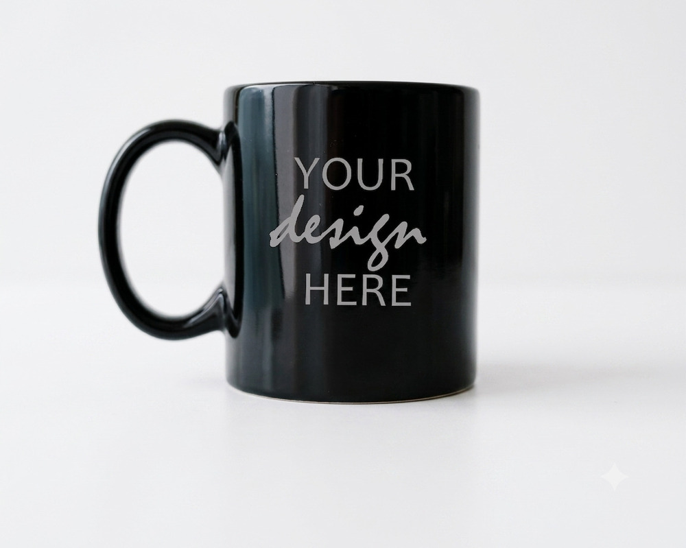 Black Coffee Mug