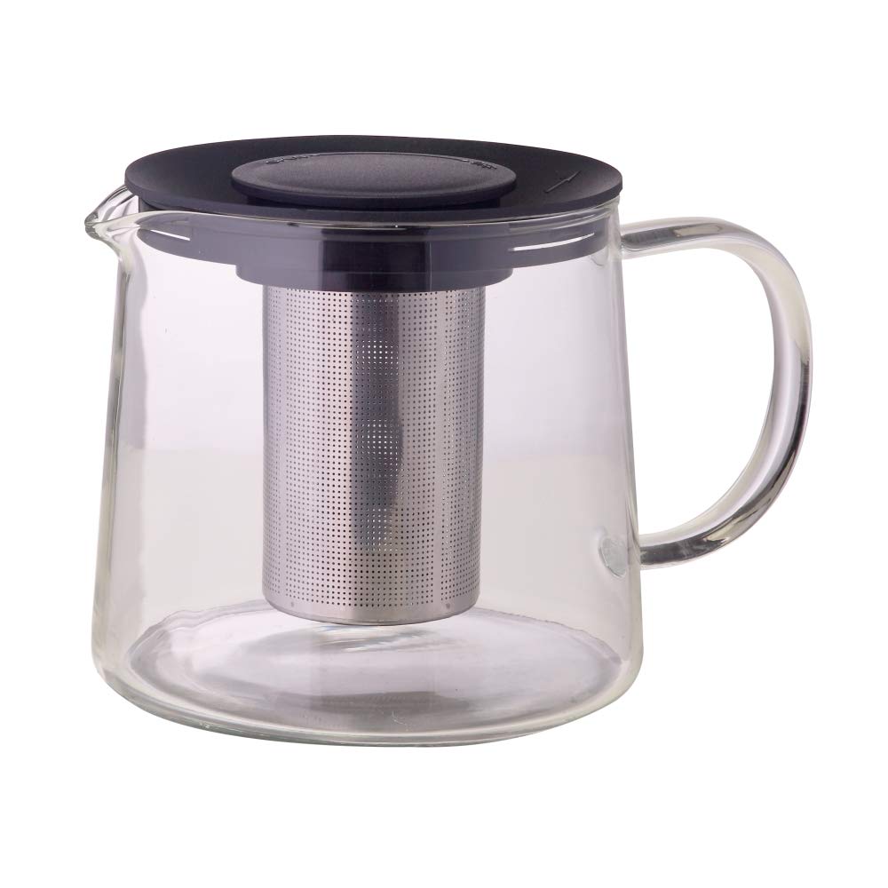 Borosil Carafe Flame Proof Glass Kettle with SS Infuser, 1L ICFSS9B1000 