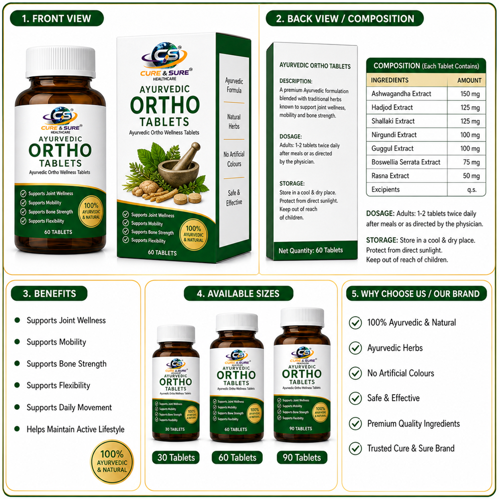 Ayurvedic Ortho Tablets Third Party Manufacturing