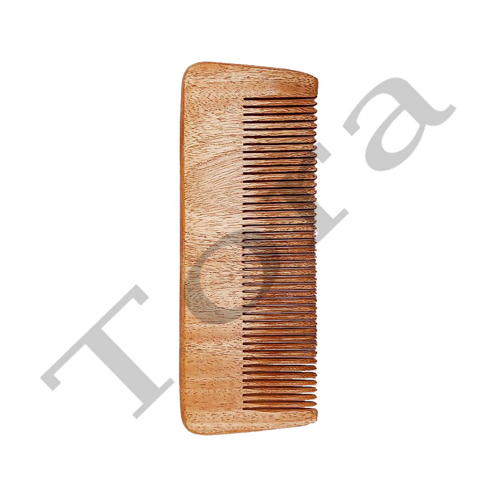WOODEN THIN NEEM COMB (TCNC7010)