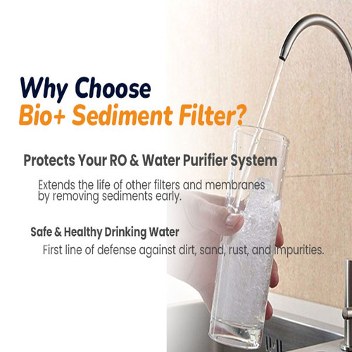Bio+ Sediment 8*2.5 INCH Filter (White)
