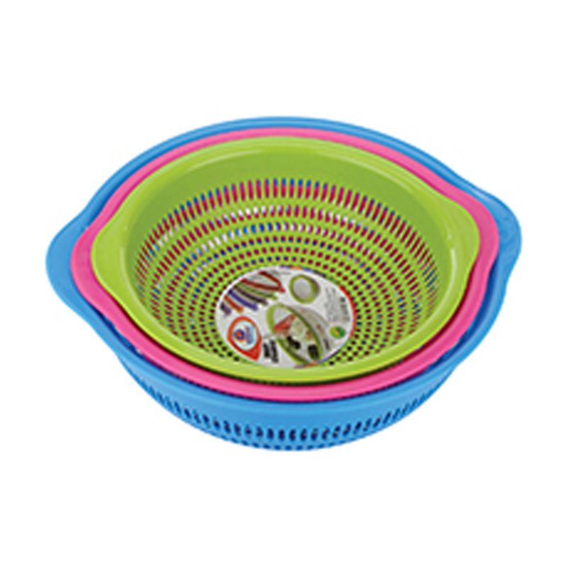 Plastic Colander 3 Pcs Set - Hardness: Rigid