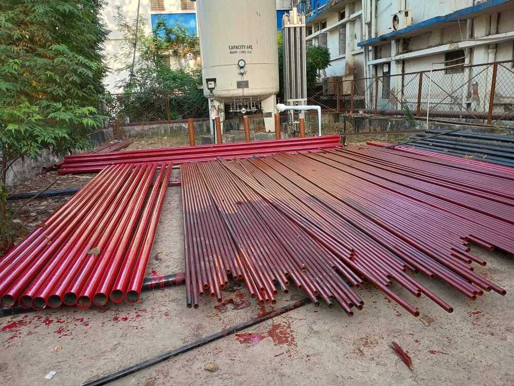 Fire Hose Pipe - High Tenacity Synthetic Fiber Jacket, 15/30/60m, Red/White | EPDM Lined, 42 Bar Burst Pressure, Stainless Steel/Aluminum Couplings