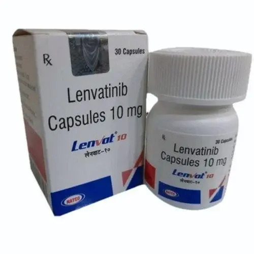 Lenvat Lenvatinib 10mg Capsule, Thyroid, Liver & Kidney Cancer Treatment Medicine