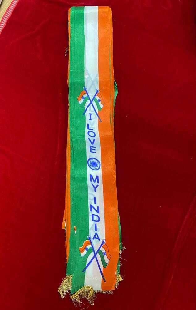 Indian Tricolor Satin Patriotic Patka