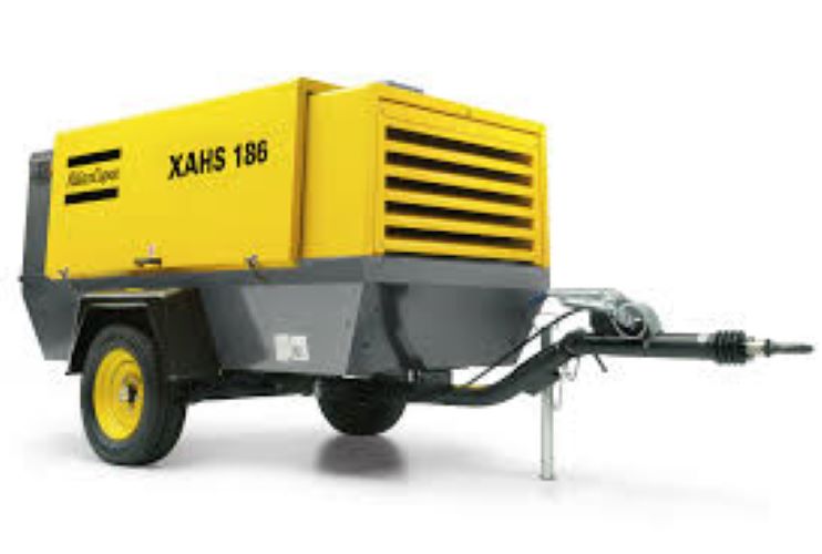 Atlas Copco Portable Air Compressor-Xahs 186 - Warranty: 12 Months From Commissioning/Startup