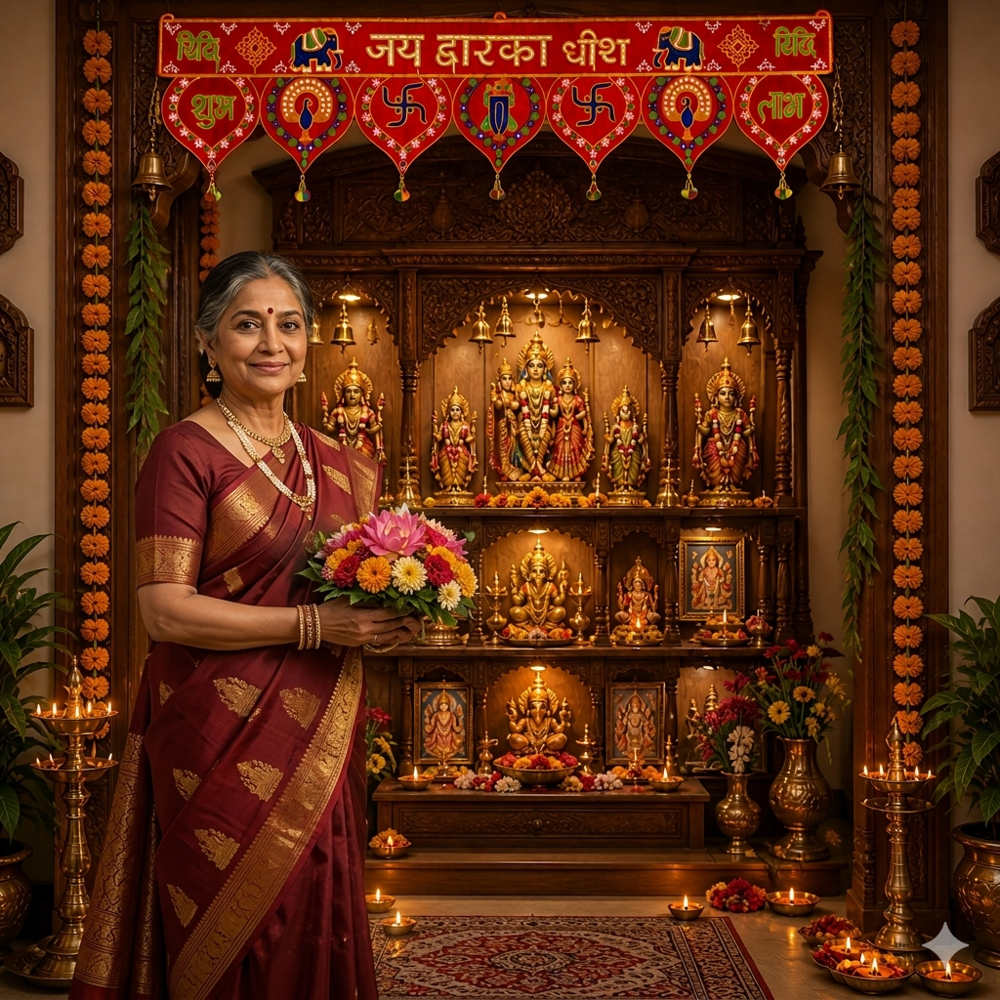 KRISHNA HANDLOOM Gujarati Style Bandarwal for Home A 12
