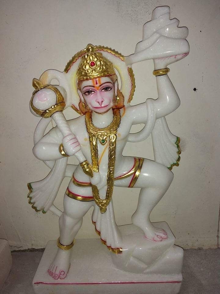 Marble Lord Bajrang Bali Statue