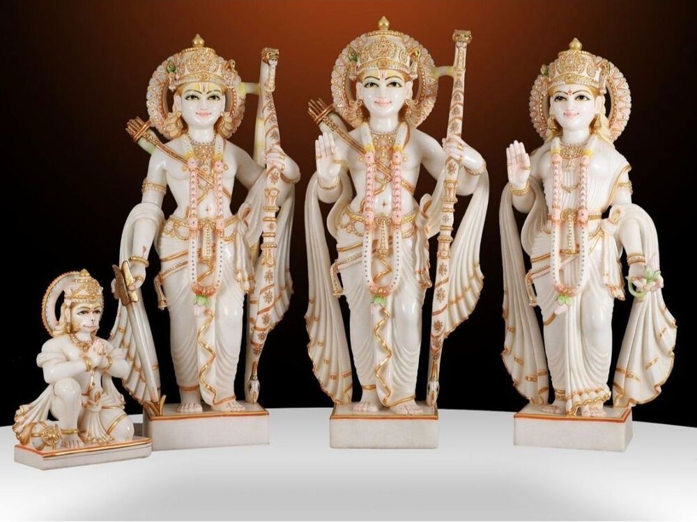 White Marble Ram Darbar Statue