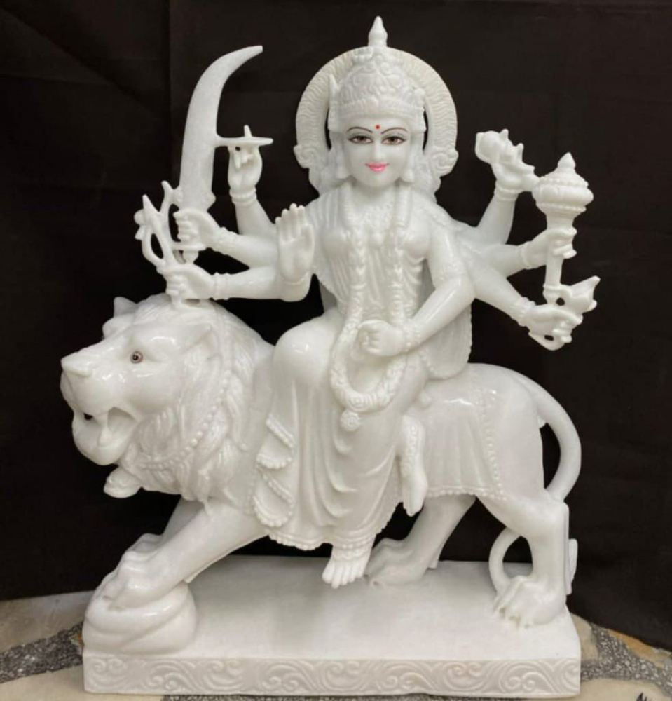 Marble Durga Maa Idol Statue