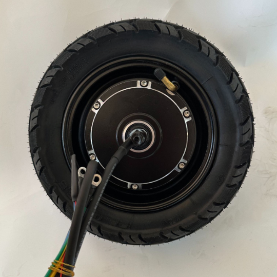 10-inch 2KW Ebike Motor High-Power DC Brushless Hub Motor with Vacuum Tire for Electric Scooter