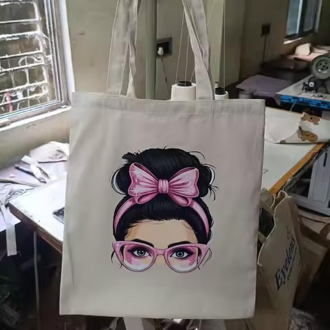 Top Demanded Eco Friendly Geometric Pattern Jute Tote Bag for Supermarket and Daily Use Available at Affordable Price
