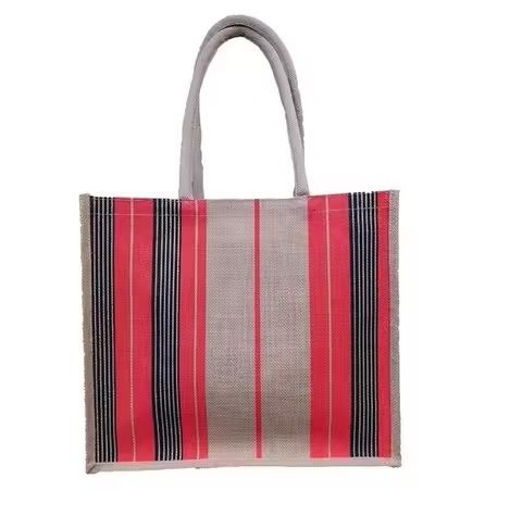 Direct Factory Supply Jute Bag Reusable Shopping Tote for Sustainable Living Stores Available for Wholesale Supply