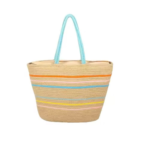 Most Demanded Geometric Pattern Jute Shopping Bag for Office Lunch and Daily Carry Available for Bulk Quantity