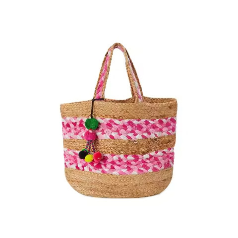 Most Demanded Printed Geometric Jute Bag for Craft Stores and Handmade Shops Use Available at Factory Price