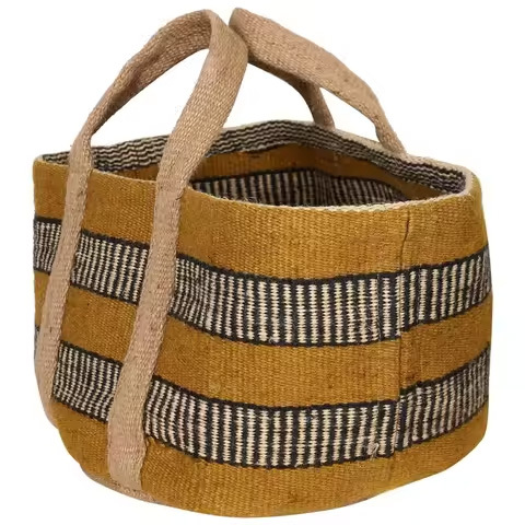 Excellent Quality Stylish Geometric Pattern Jute Tote Bag Fashion Carry Bag for Boutique Shopping Available at Good Price