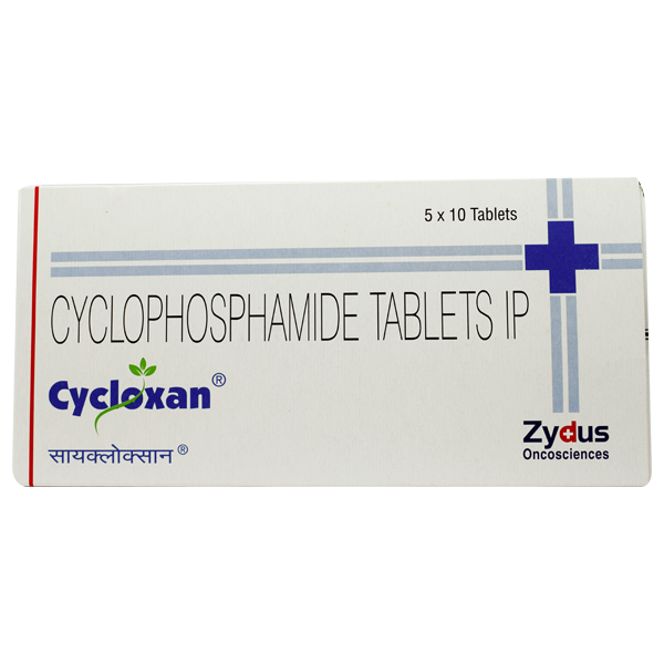 Cycloxan Cyclophosphamide 50mg Tablet, Anticancer & Immunosuppressant Medicine - Dosage Form: Tablet
