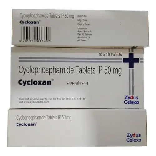 Cycloxan Cyclophosphamide 50mg Tablet, Anticancer & Immunosuppressant Medicine - Dosage Form: Tablet