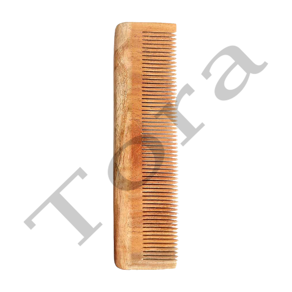 WOODEN THIN NEEM COMB (TCNC7040)