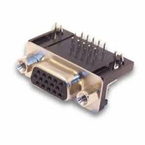 VGA Female PCB Mount Right Angle , Number of Pins: 15