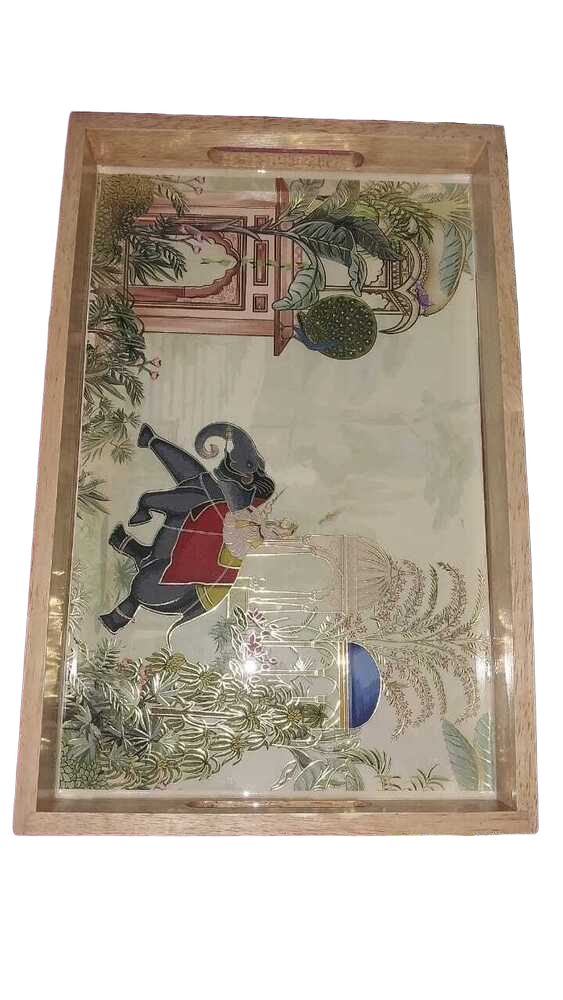 Espresso Brown Serving Tray