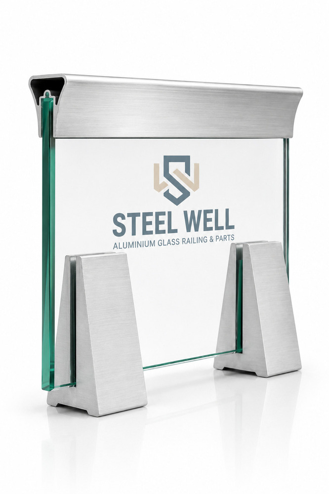 Aluminium Pipe With V Support Bracket - Finishing: Mill Finished