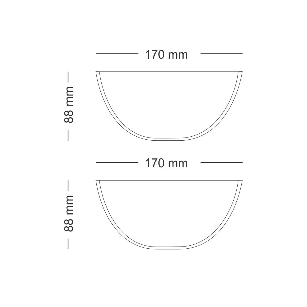 Borosil 750ml (2pc) Serving & Mixing Bowl with Lid Set | Made in India Borosilicate Glass Bowl for Kitchen & Dinning | Bowl for Mixing Dough, Salad, Batter | Microwave & Dishwasher Safe | Transparent BGFGBBWL0061