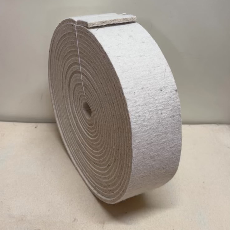 White Felt Strips