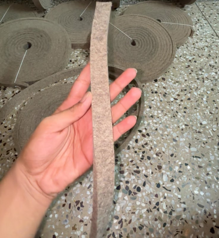 Grey Felt Strips